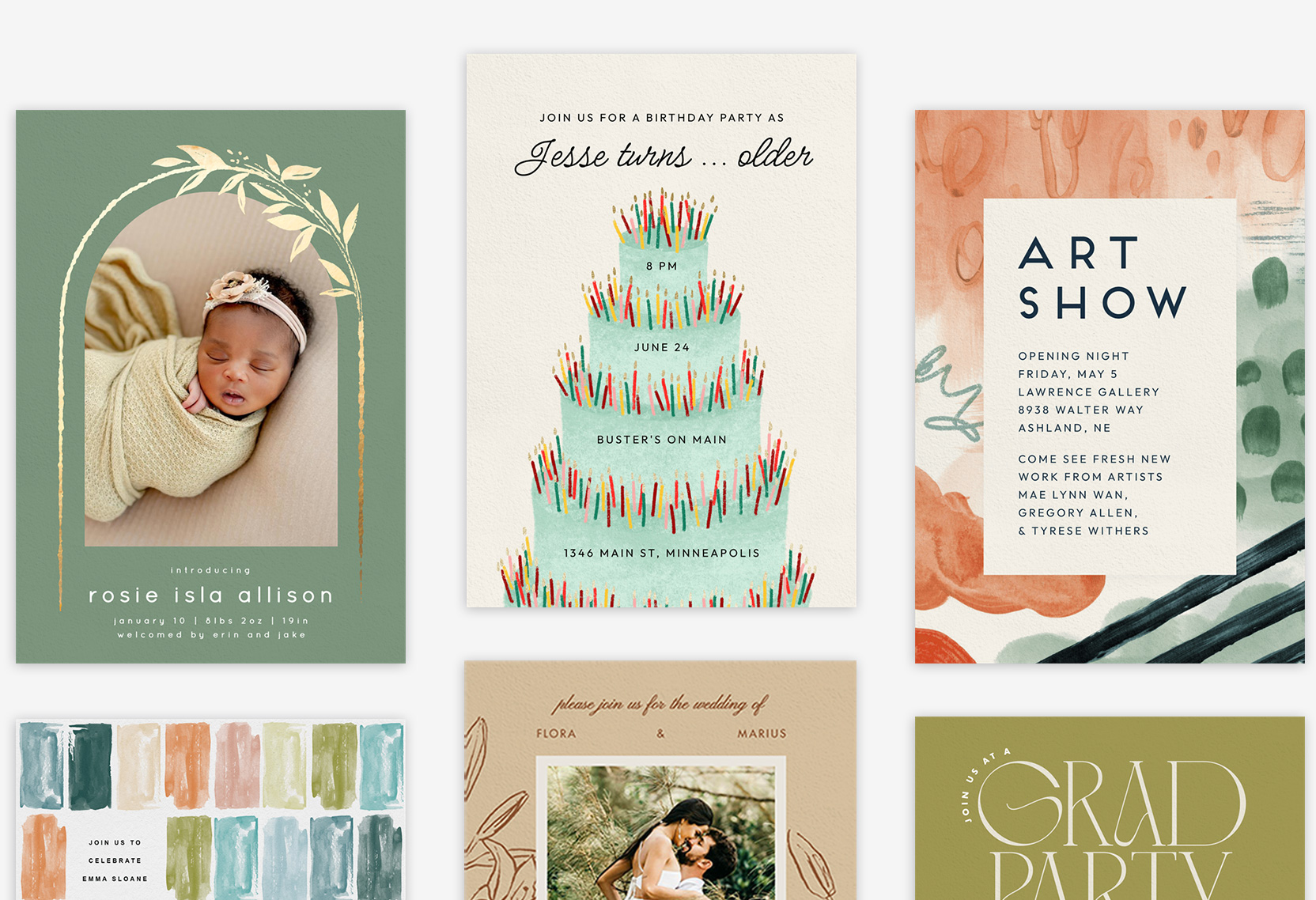 Spring Inviations Serene Landscape Wedding Invitation | Greenvelope